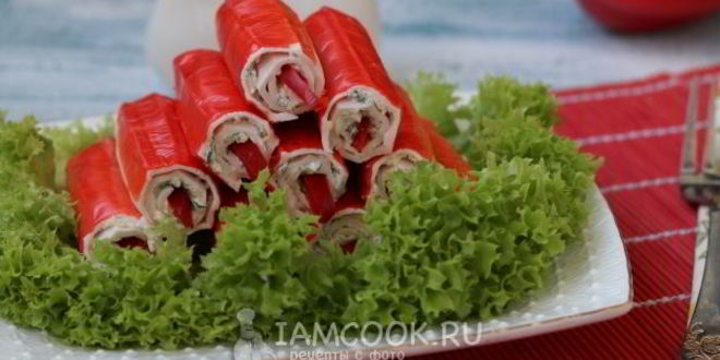 Рецепт крабовые палочки, фаршированные рыбной икрой и болгарским перцем
