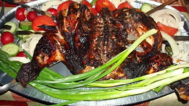 Рецепт Курица, маринованная в белом вине на решетке