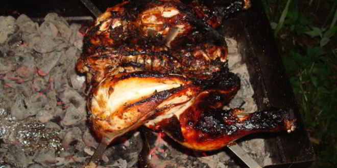 Рецепт курица, маринованная в белом вине на решетке