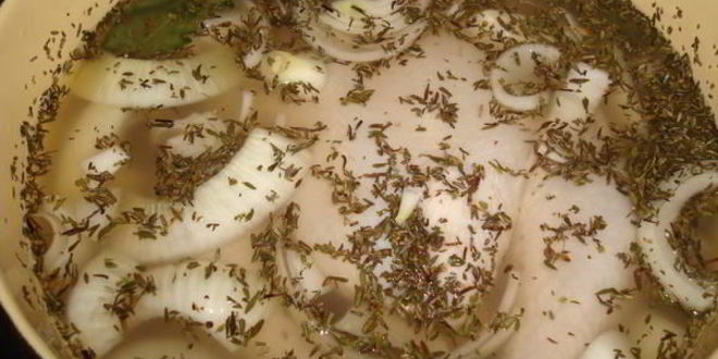 Рецепт курица, маринованная в белом вине на решетке