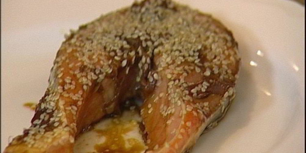 Как приготовить маринованная семга с кунжутом