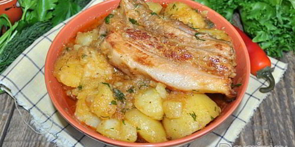 Рецепт бараньи ребрышки с картошкой тушеные