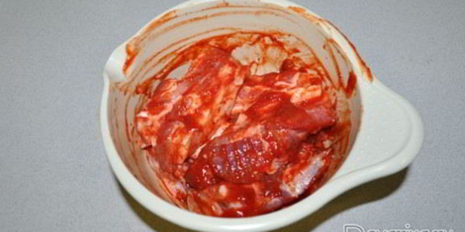 Рецепт маринованные ребрышки с картофелем в мультиварке
