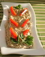 Мутабаль из печеных баклажанов