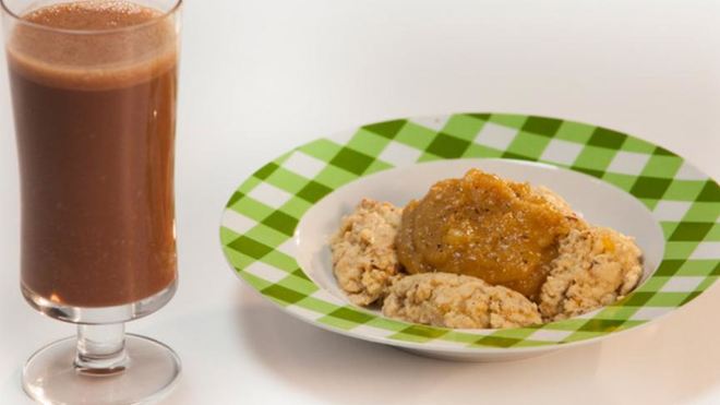 Рецепт Банановый омлет с банановым кремом