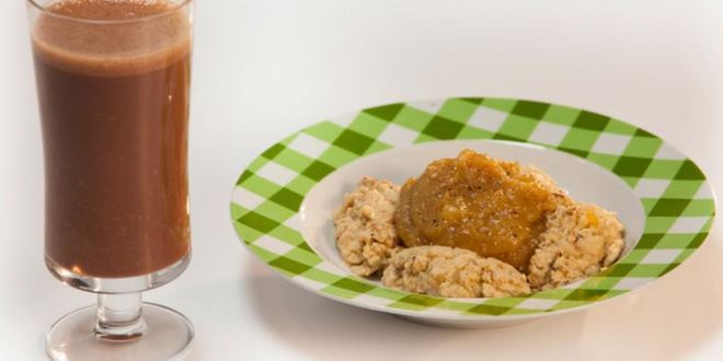 Рецепт банановый омлет с банановым кремом