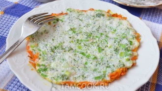Рецепт Белковый омлет с морковью
