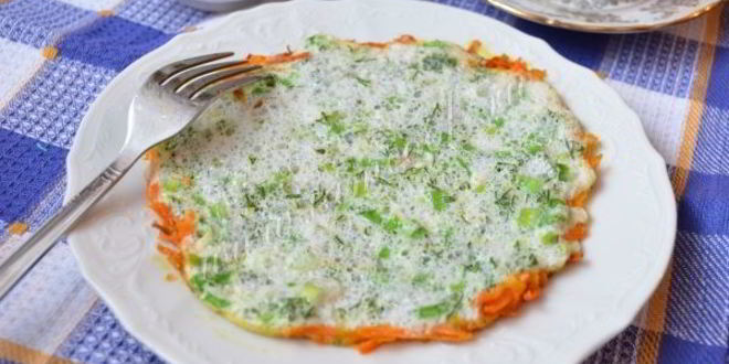 Рецепт белковый омлет с морковью