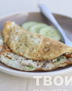 Белковый омлет с морским окунем