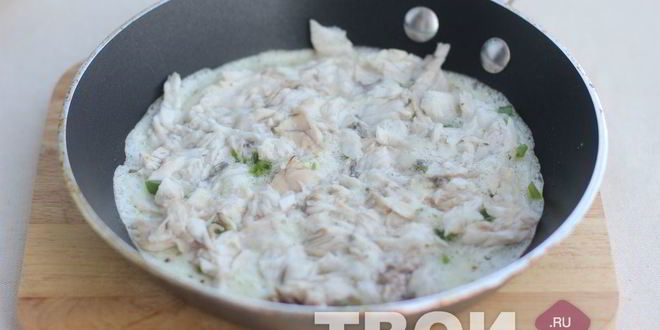 Рецепт белковый омлет с морским окунем