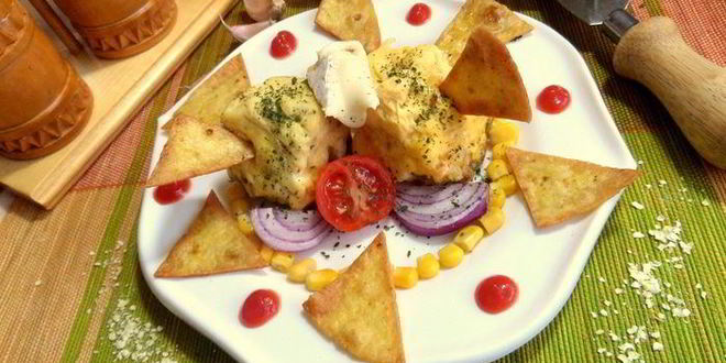 Рецепт быстрый омлет из микроволновки с чипсами