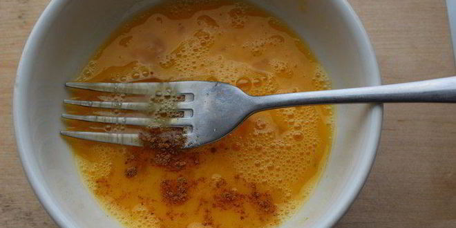 Рецепт фриттата с болгарским перцем, зеленым горошком и луком-пореем