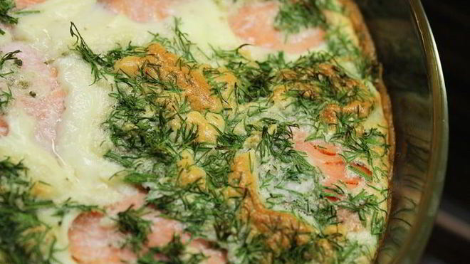 Рецепт Фриттата с горбушей