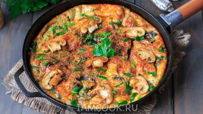 Рецепт Фриттата с грибами