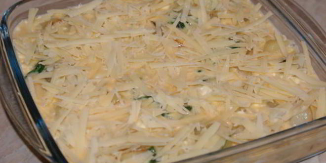 Рецепт фриттата с картофелем, шпинатом и творожным сыром