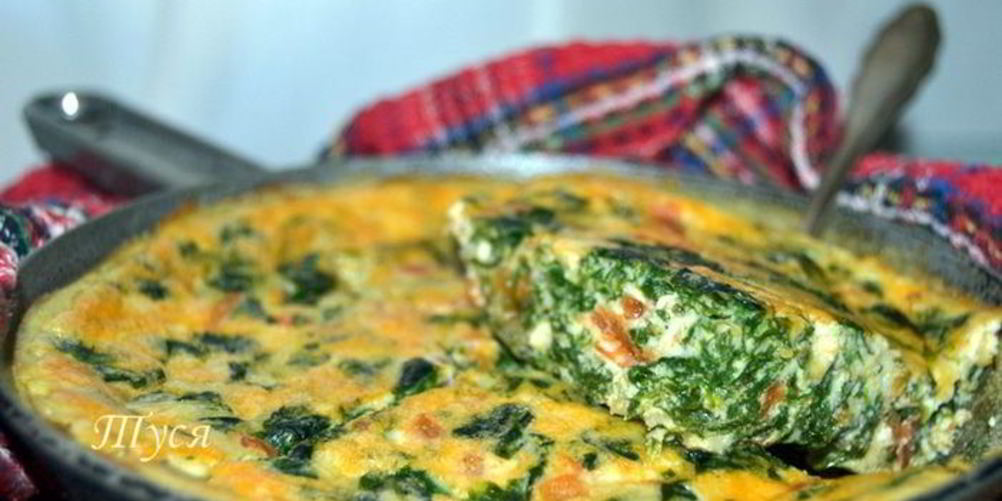 Как приготовить фриттата с сыром и шпинатом