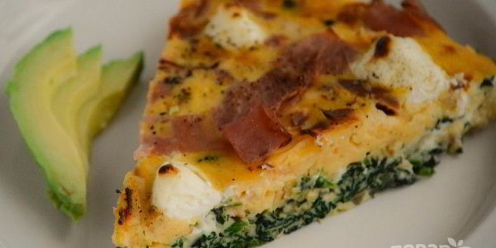 Как приготовить фриттата с ветчиной, шпинатом и сыром