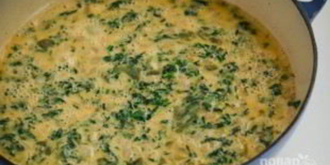 Рецепт фриттата с ветчиной, шпинатом и сыром