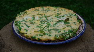 Рецепт Фриттата с зеленым горошком и картофелем