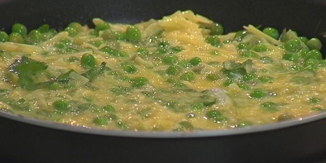 Рецепт фриттата с зеленым горошком и картофелем