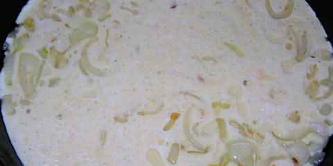 Рецепт фриттата с зеленым горошком, ветчиной и луком