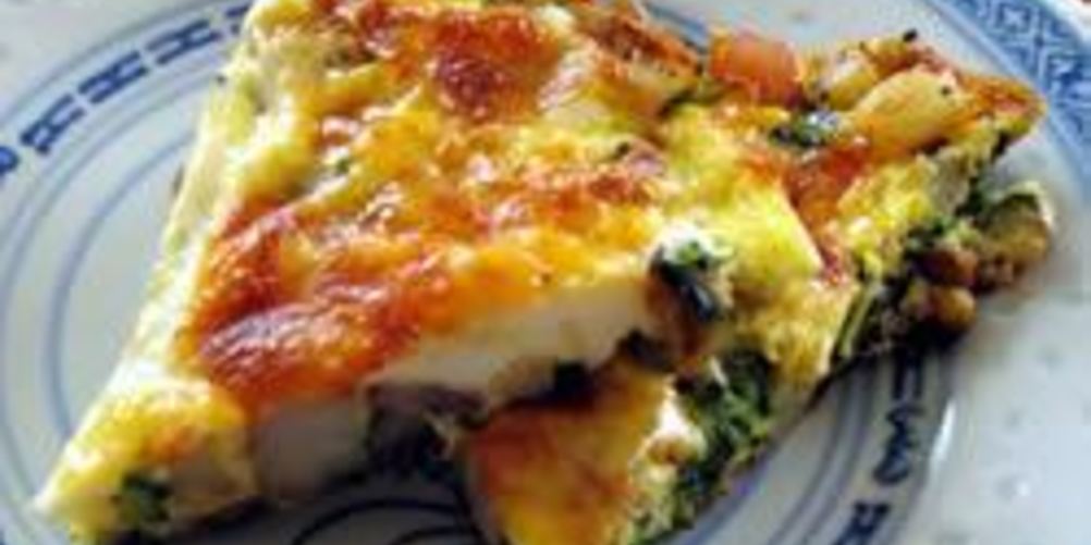 Как приготовить фриттата со шпинатом и беконом