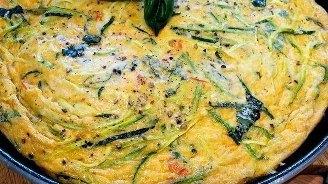 Рецепт Фриттата со спагетти из цукини
