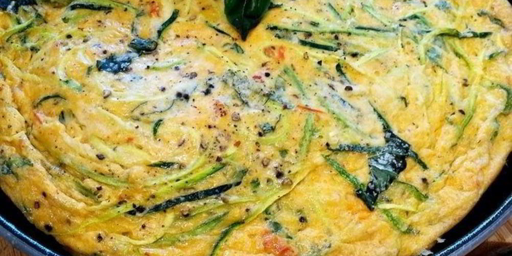 Как приготовить фриттата со спагетти из цукини
