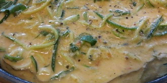 Рецепт фриттата со спагетти из цукини