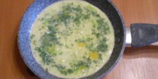 Рецепт капустный омлет