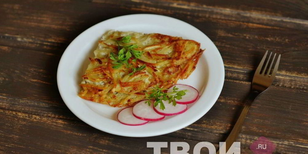 Как приготовить хрустящий картофельный омлет