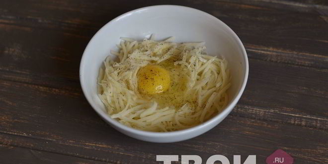 Рецепт хрустящий картофельный омлет