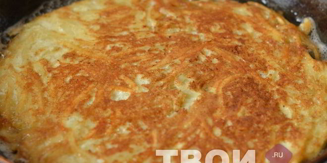 Рецепт хрустящий картофельный омлет