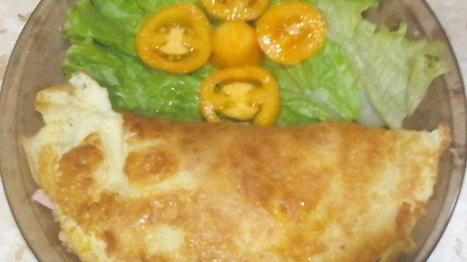 Рецепт Классический французский омлет с ветчиной и сыром