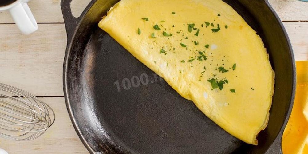 Рецепт омлет с начинкой из грибов, шпината и феты