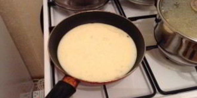 Рецепт омлет на молоке