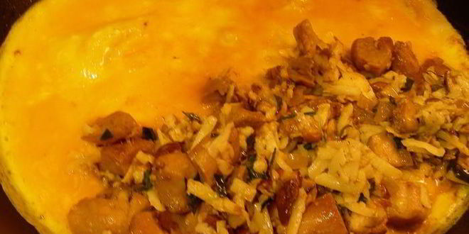 Рецепт омлет с белыми грибами и эстрагоном по-французски