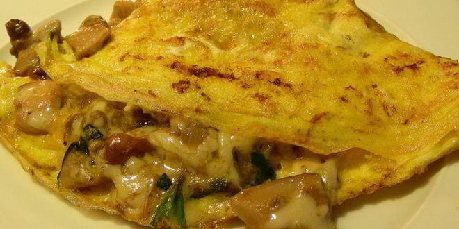 Рецепт омлет с белыми грибами и эстрагоном по-французски