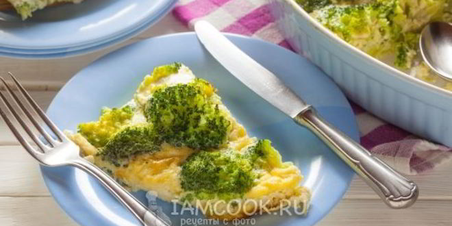 Рецепт омлет с брокколи в духовке