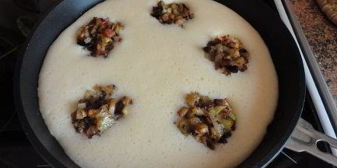 Рецепт омлет с грибами