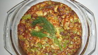 Рецепт Омлет с кабачками в духовке