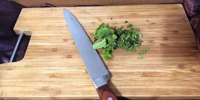 Рецепт омлет с кабачком и мятой