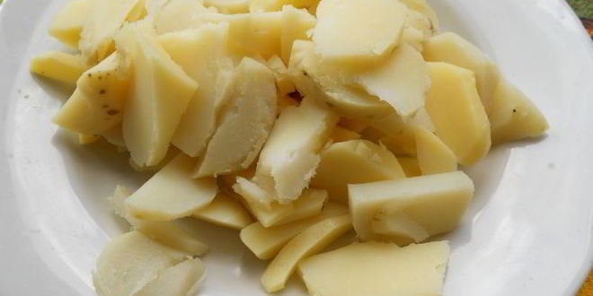 Рецепт омлет с картофелем и шампиньонами