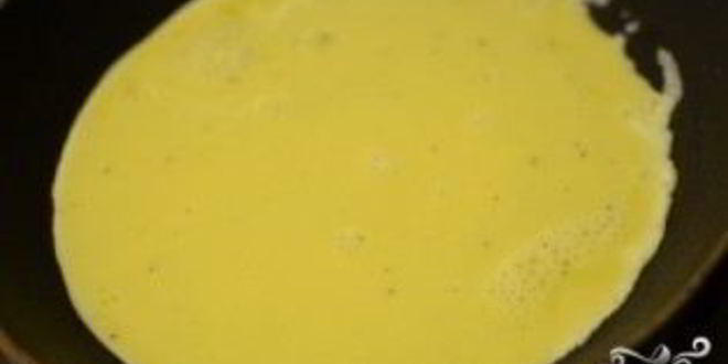 Рецепт омлет с козьим сыром