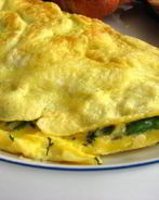 Омлет с креветками