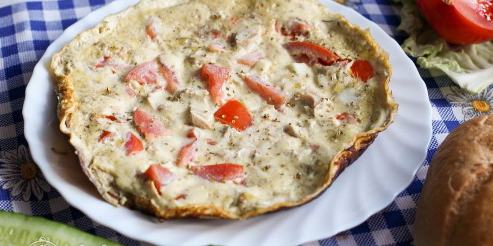 Как приготовить омлет с курицей