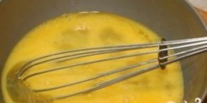 Рецепт омлет с луком пореем