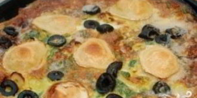 Рецепт омлет с луком пореем