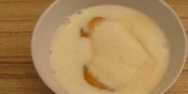 Рецепт омлет с манкой и молоком