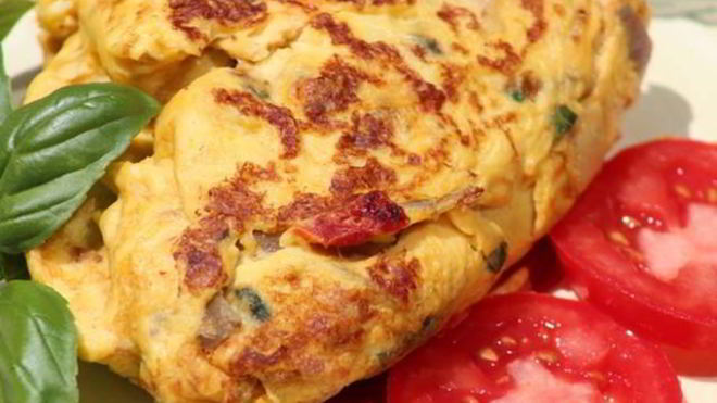 Рецепт Омлет с мясом краба